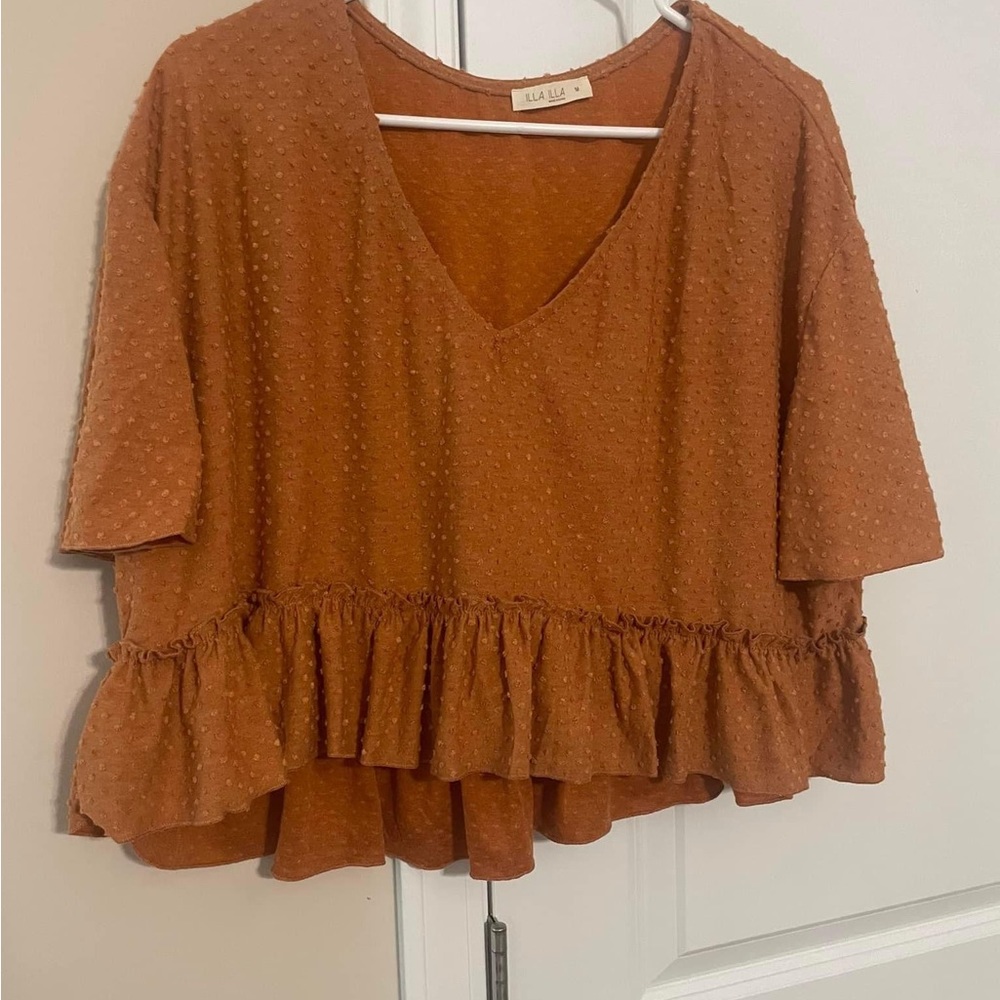 Orange crop top